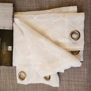 Curtains Sheer Window Panel Pair